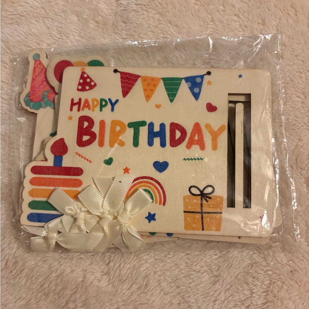 Colorful Happy Birthday Cash Holder